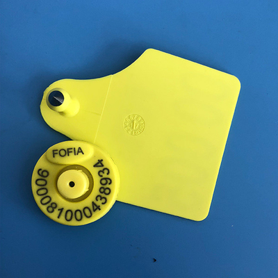 Marchi auricolari di Rfid del bestiame di TPU per la gestione animale del bestiame, certificato di ICAR