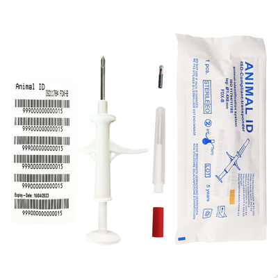 microchip bianco di norma ISO Di 1.4*8mm per i cani/gatto