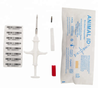 Numero del chip per animali Implantatore di microchip sterilizzato universale con 15 cifre Numero del chip di localizzazione per animali chip rfid per animali