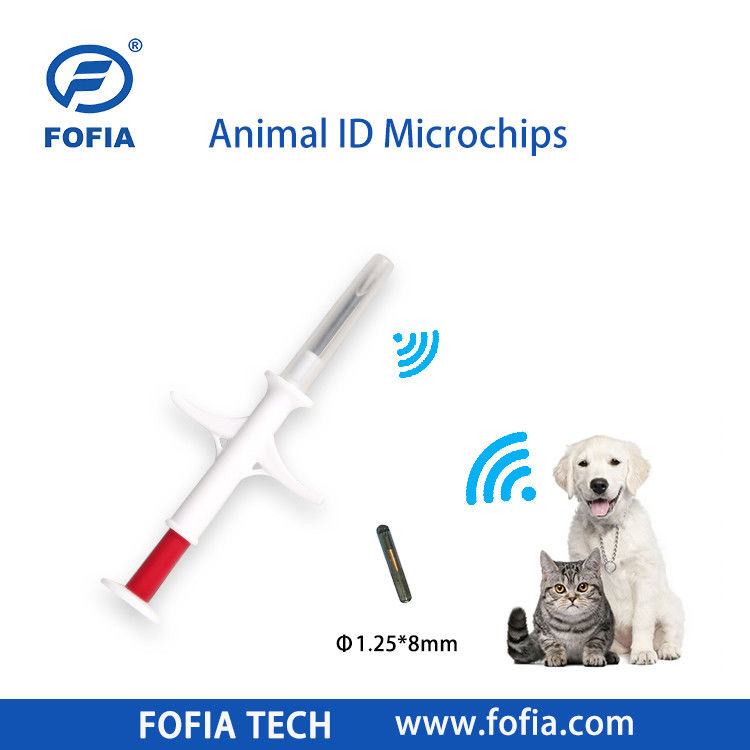 Fofia 2026 Vendita a caldo RFID 134,2 kHz Animal ID Microchip integrato Tipo etichetta auricolare ZS009 impermeabile per l'iniezione di animali domestici