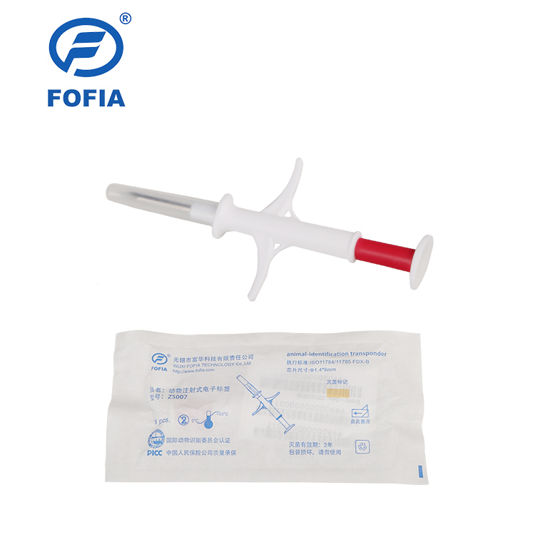 Microchip per identificazione animale con standard ISO11784/5 FDX-B R/W per sistema di controllo della temperatura animale