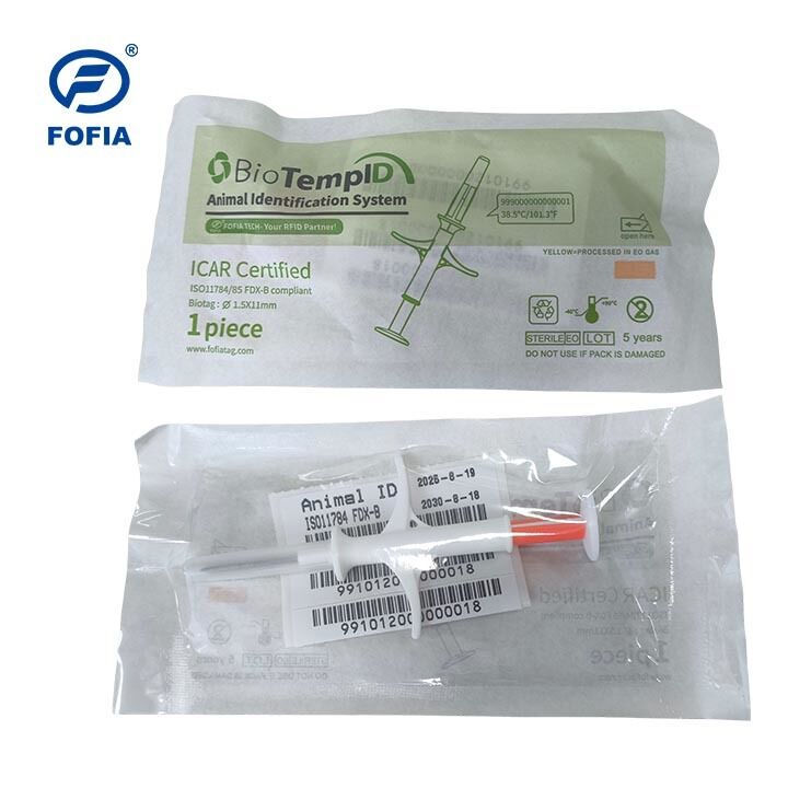 Transponder di temperatura degli animali RFID HT003 - Monitoraggio in tempo reale per le cliniche veterinarie