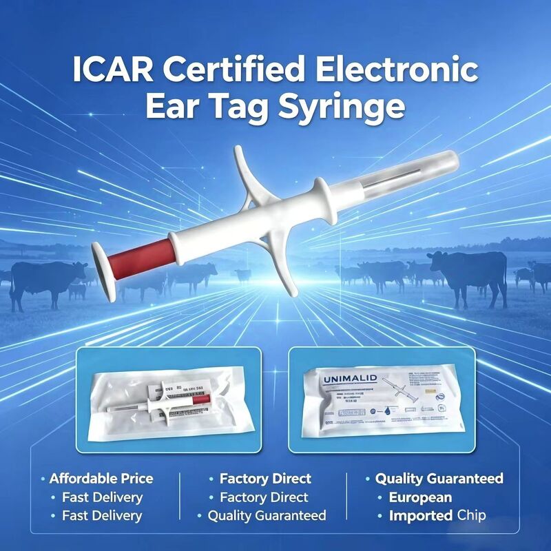 Certificato ICAR FOFIA ZS007 RFID 134.2kHz Animal Microchip con FDX/EM4305 Chip IP67 impermeabile per il bestiame e gli imballaggi in plastica iniettabile per animali domestici