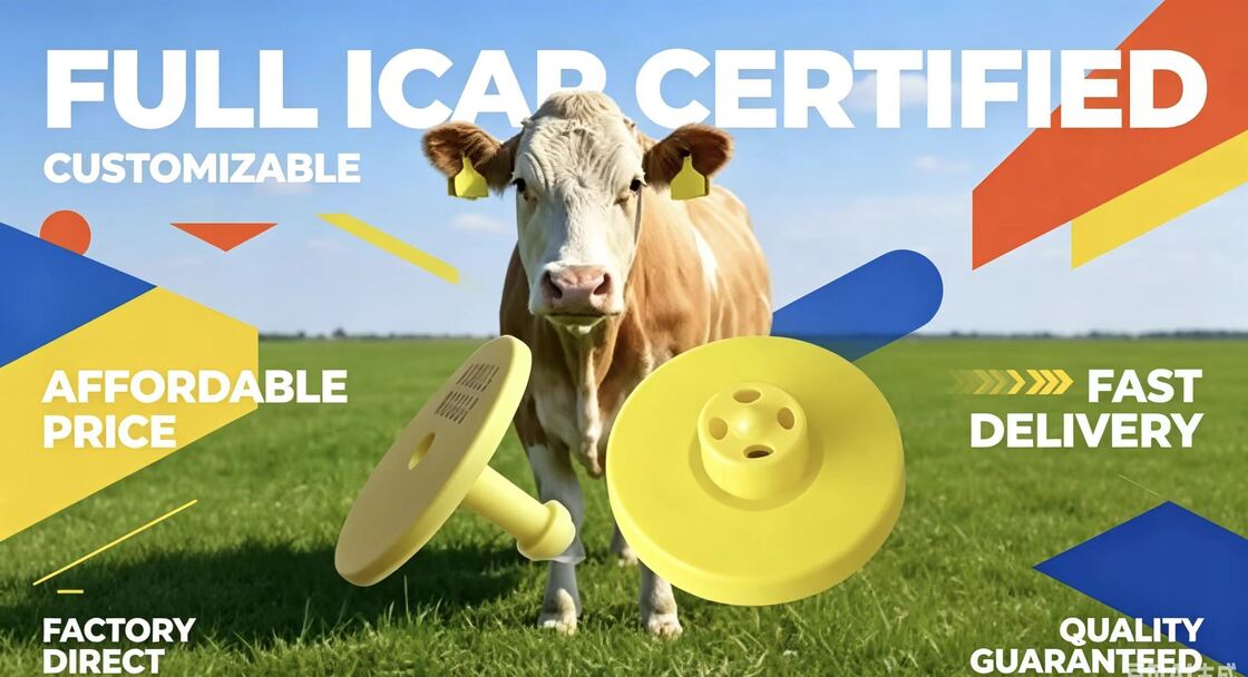 Etichette d'orecchio elettroniche durevoli per l'identificazione e il tracciamento del bestiame a sostegno della gestione delle aziende agricole e del monitoraggio degli animali