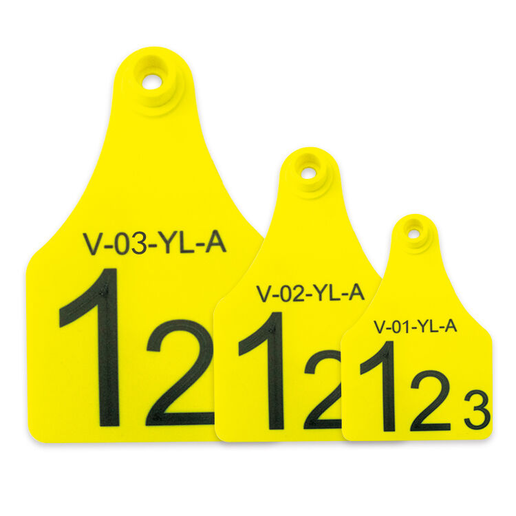 FOFIA Cow TPU Visual Yellow Livestock Connect Ear Tag di bovini Modello T921