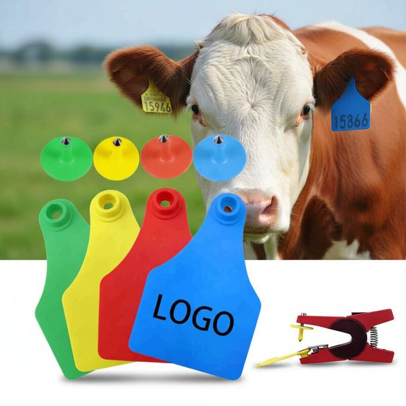 Nuovo T921 Animal Ear Tag Giallo TPU RFID di alta qualità per uso da bestiame da fattoria