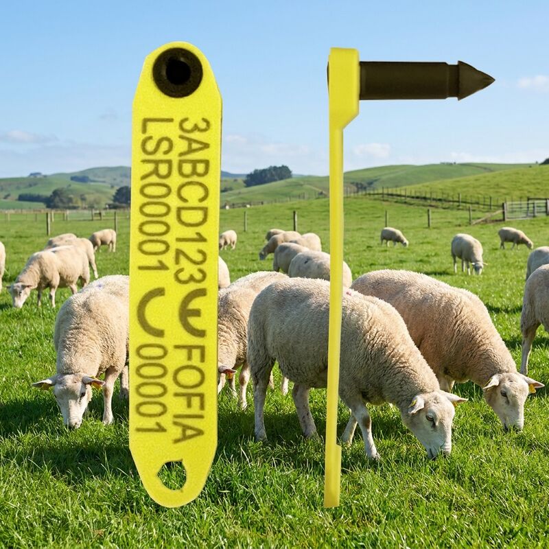 Etichetta auricolare per pecore FDX-B HDX RFID approvata da ICAR ET969 per il monitoraggio del bestiame