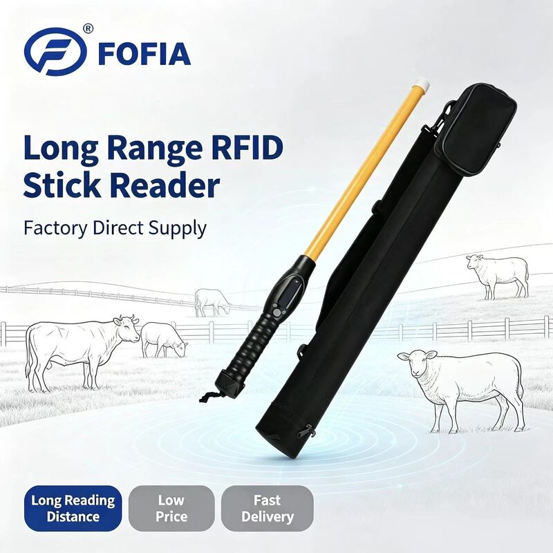 FOFIA PT280 134.2kHz RFID Reader PVC NLIS Australia ICAR approvato ID bovino 7000 Registri Immagazzinamento 10-20cm Distanza di lettura ISO