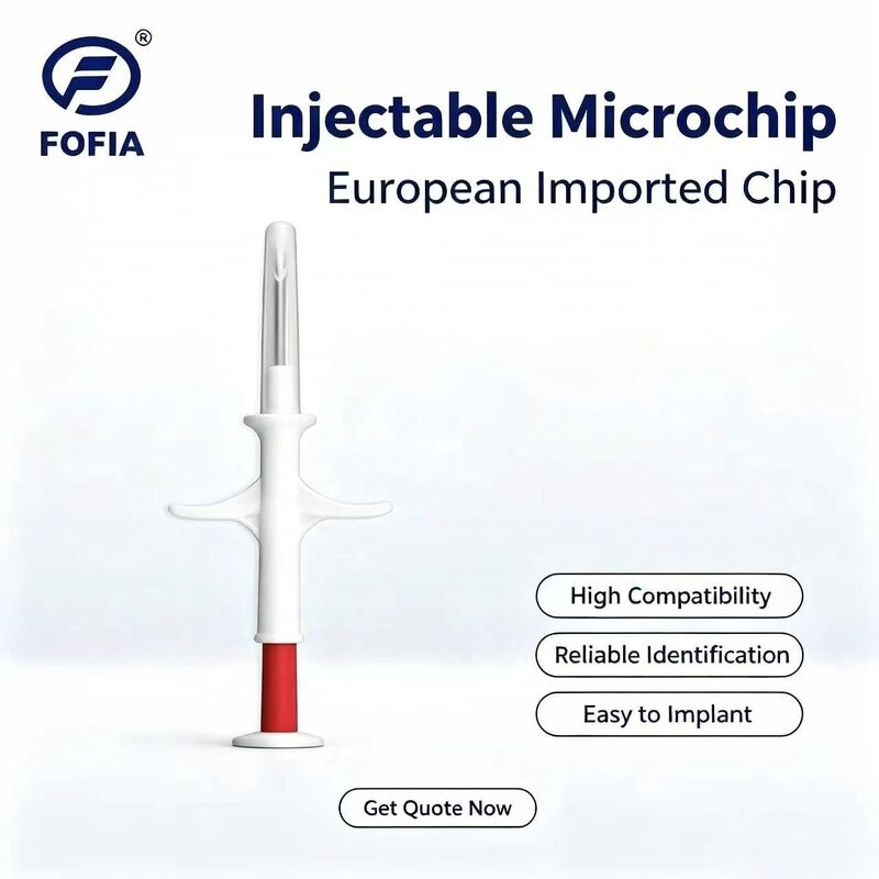 ICAR certificato FOFIA RFID 134.2kHz Microchip animale FDX/EM4305 Chip IP67 impermeabile per animali domestici