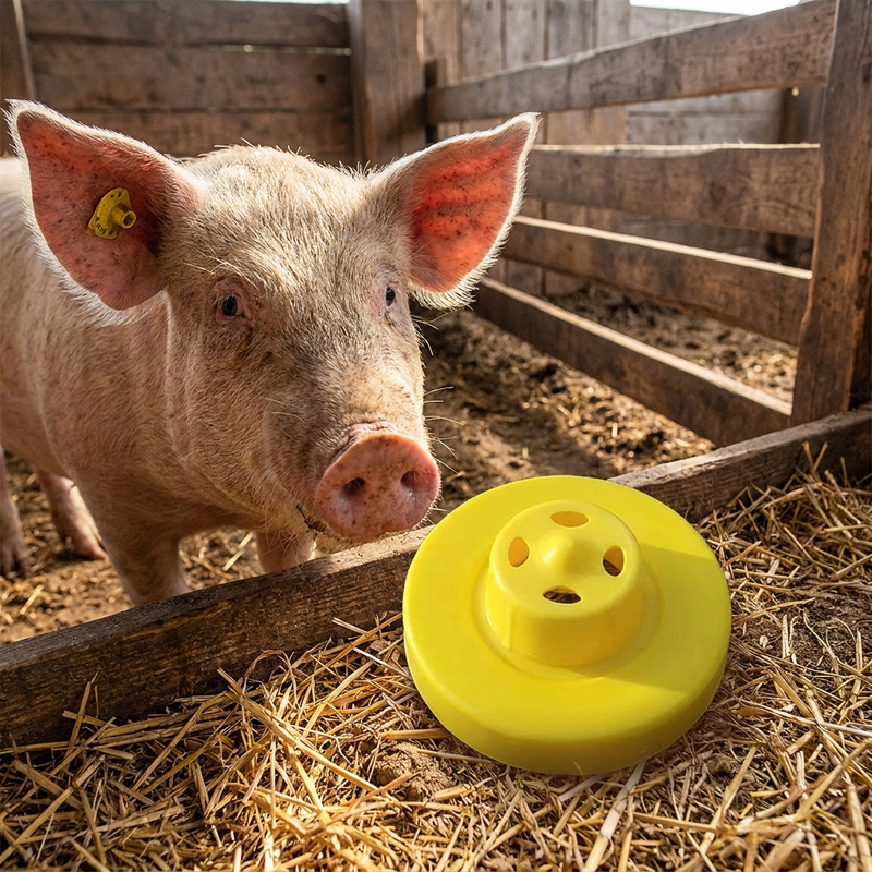 Nuovo marchio auricolare elettronico FULL ICAR marchio auricolare per animali giallo impermeabile per la gestione del bestiame