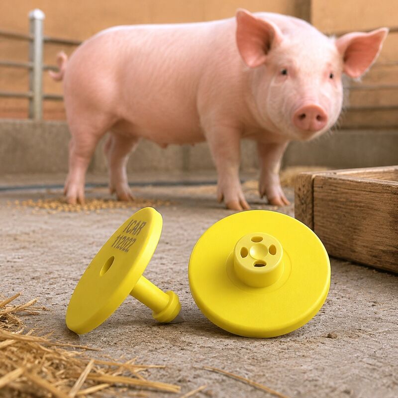 FULL ICAR Certified Laser Printing Numerato Animali da allevamento TPU 134.2khz Animal Ear Tag