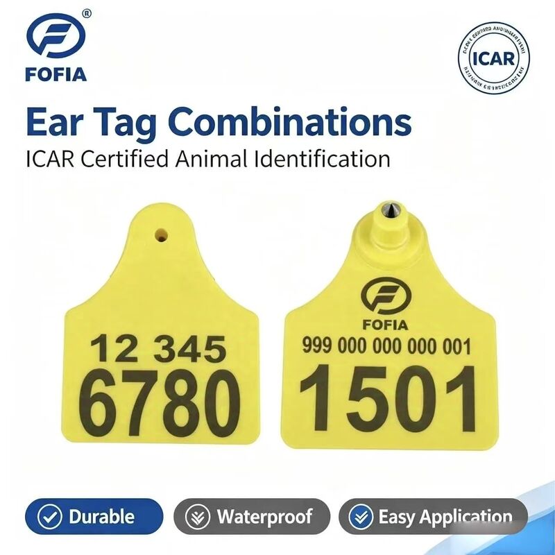 TPU di alta qualità Split Medium Bull Ear Animal Tags Nuove condizioni per le industrie zootecniche