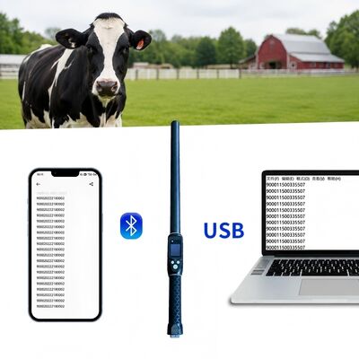PT290 LF RFID stick reader. 134.2KHz Bluetooth Handheld Scanner con protocollo ISO11784/5 FDX-B e HDX USB Bluetooth Interfaccia