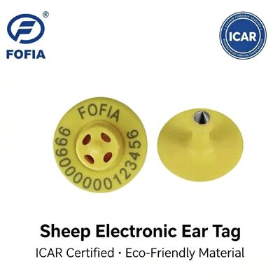 Alta qualità Nuovo OEM ET957 134.2kHz TPU Chip Animali Tag auricolari elettronici Suini Vacche pecore 10cm Distanza di lettura -20~80C ICar 1anno di garanzia