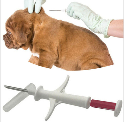 Etichetta di vetro FDX - B 134.2KHz ISO11784/11785 risponditori iniettabili del microchip animale di identificazione di RFID di 1.4*8 millimetro